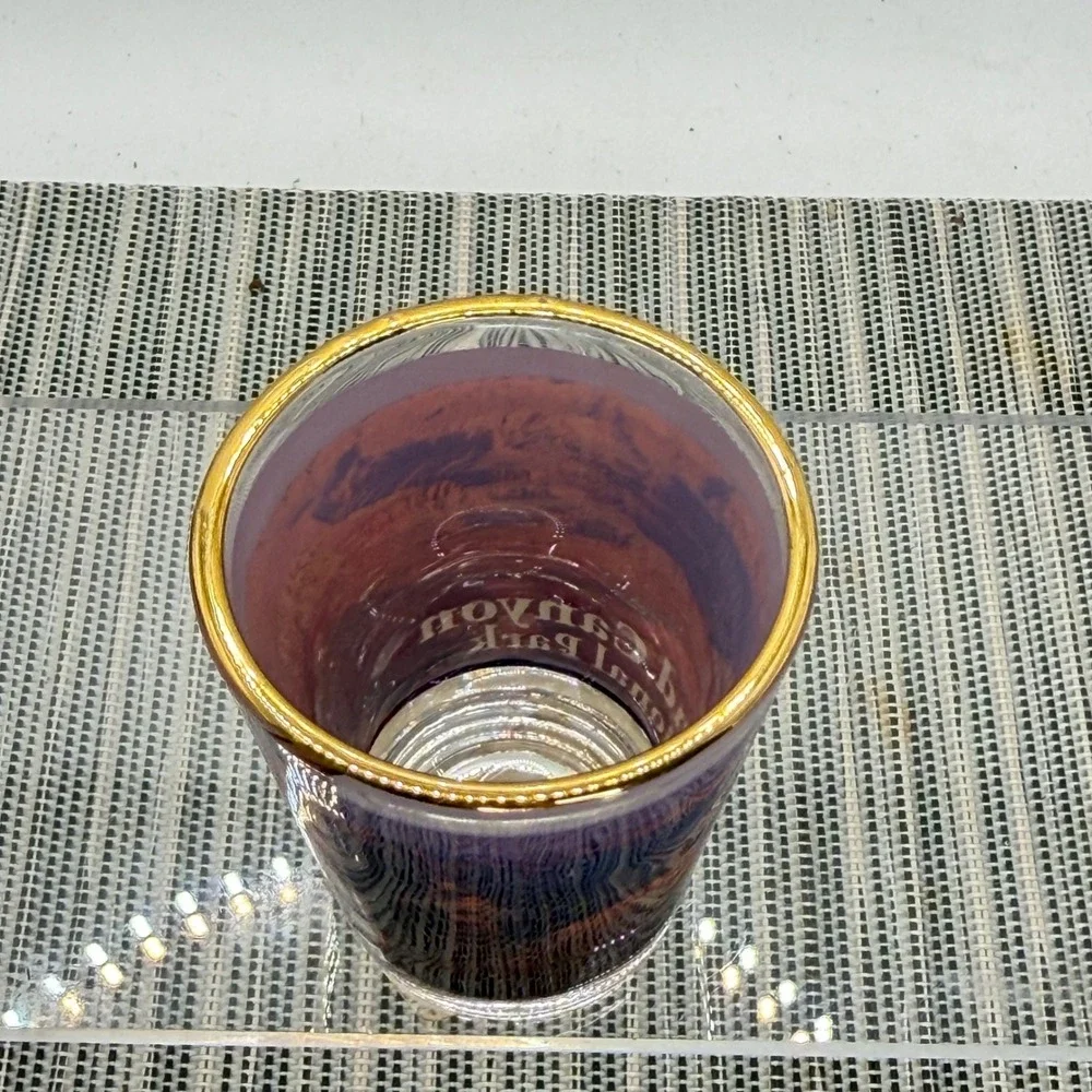 Grand Canyon National Park Shot Glass Gold‎ Rim Scenic AZ Souvenir Collectible